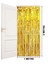 Altın Gold Renk Ekstra Metalize Parlak Saçaklı Arka Fon Perde Ithal A Kalite 1x2 Metre 4
