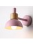 Oturma Odası Sundurma Koridor Lambası Nordic Minimalist Modern Yatak Odası Başucu Lambası Macaron Duvar Lambası (Pembe) (Yurt Dışından) 2