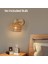 Rattan Duvar Sconces Retro Japon Tarzı Başucu Duvar Lambası Yatak Odası Oturma Odası Duvar Işığı Fermuarlı Işıklar Eu Fiş (Yurt Dışından) 2