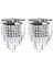 2x Modern Kristal Duvar Lambası Krom Sconce Duvar Işığı Oturma Odası Banyo Evi Kapalı Aydınlatma Dekorasyonu (Yurt Dışından) 1