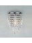 2x Modern Kristal Duvar Lambası Krom Sconce Duvar Işığı Oturma Odası Banyo Evi Kapalı Aydınlatma Dekorasyonu (Yurt Dışından) 2