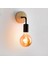 Ahşap Duvar Lambası Vintage Sconce Duvar Işıkları Fikstür E27 Başucu Retro Lamba Endüstriyel Dekor Yemek Odası Yatak Odası Işığı (Yurt Dışından) 2