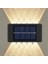 10 LED Güneş Duvar Lambası Açık Su Geçirmez Yukarı ve Aşağı Aydınlık Aydınlatma Bahçesi Güneş Işıkları Merdivenler Çit Güneş Işığı Lambası Işığı (Yurt Dışından) 3