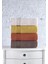 Cotton Box Plump 50X90 4'lü Havlu Seti Mercan Sarı Kahve Bej 3