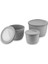 Lora 3'lü Saklama Kabı Gri 4