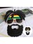 Rasta Peruklu Rasta Sakallı Bob Marley Bıyıklı Parti Gözlüğü 27X18 cm 4