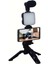 Telefon Tutucu Mikrofonlu Işıklı Youtuber Video Kayıt 2