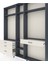 Arges Dolap 7 Raflı 4 Çekmeceli 3 Askılı 220X30X243 Antrasit-Antrasit/aytaşı 4
