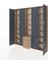 Arges Dolap 17 Raflı 4 Çekmeceli 8 Kapaklı 220X30X243 Çam-Antrasit/çam 3
