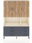 Hyperion Dolap 6 Raflı 6 Çekmeceli 3 Kapaklı 132X44X195 Aytaşı-Çam/antrasit 1
