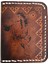 El Yapımı Hakiki Deri At Nalı Desenli Erkek Cüzdan - Binicilere Özel Tasarım - Ince Küçük Katlanabilir Model Rustik El Işçiliği Gerçek Deri Cüzdan 1