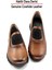 Morena Taba Hakiki Dana Derisi Taşlı Yuvarlak Burun Günlük Ayakkabı 12