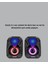 Rgb LED Işıklı 2.1 USB Oyun Hoparlörü Derin Bas ve Net Ses 2