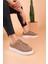 LC101 Açık Kahve Süet Kadın Sneaker 4