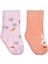 Cute Bunny Havlu 6- 2'li Bebek Kız Çorap Set 4