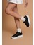 LC103 Siyah Cilt Beyaz Taban Kadın Sneaker 4