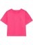 Mavi Logo Baskılı Pembe Crop Tişört 7610181-71111 10
