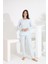 Angelique %100 Pamuk Uzun Kol Kadın Pijama Takımı 21515-516 3