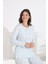 Angelique %100 Pamuk Uzun Kol Kadın Pijama Takımı 21515-516 4
