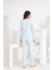 Angelique %100 Pamuk Uzun Kol Kadın Pijama Takımı 21515-516 5