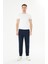 Erkek Pamuklu Fermuarlı Cepli Eşofman Altı Lacivert 7814-L 3