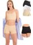 Kadın Boxer Külot Lazer Kesim Düz Desen 3'lü Paket Rahat Kullanım 6