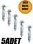 Boşluk Dübel Çelik Alçıpan Frt Tuğla Paraşüt Duvar Bims 4X38 Metal (5 Adet) 1