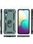 Samsung Galaxy A02 Kılıf Sofya Yüzüklü Silikon Kapak - Yeşil (K95) 3
