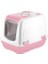 Mikopet Küçük Kapalı Kedi Tuvaleti Pembe 1