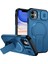iPhone 11 Için Manyetik Kılıf, Kayar Kamera Korumalı Çift Katmanlı Darbeye Dayanıklı Telefon Kılıfı, Ayarlanabilir Stand, Mavi (Yurt Dışından) 1