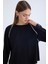 Yuvarlak Yaka Şeritli Uzun Kol Bluz 6