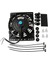 6 Inç Slim 650CFM Radyatör Soğutma Fanları Universal Slim Pull Push 12V 80W Direkt Yedek Elektrikli Fan Montaj Kiti (Yurt Dışından) 1