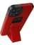 iPhone 14 Plus Kılıf Mega Standlı Silikon - Kırmızı (K95) 3