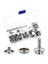 24 Set Tekne Tuval Snaps Kit Aracı 74 Pcs Paslanmaz Çelik Vidalı Tekne Kapağı Snaps Metal Çıtçıtlar 3/8 Inç Soket Snap Vida (Yurt Dışından) 1