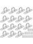 15 Pcs Paslanmaz Çelik M5 Tavan Kancası Hooks Pad Göz Plakası U Kancaları Duvar Montajı Kanca Askı 30 Pc Vidalı (Yurt Dışından) 1