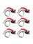 6x Tekne Motor Acil Durum Öldürme Durdurma Anahtarı Yamaha Dıştan Takma Durma Durdurma Anahtarı Öldürme Anahtarları Kesme Anahtarları Tether Lanyard ile (Yurt Dışından) 1