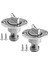 2x Oval Grand Drenaj Tapası Marine 316 Paslanmaz Çelik Tahliye Tapası 1 Inç Delikli Tekneye Takılır Vidalı Tahliye Tapası (Yurt Dışından) 1