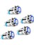 5pcs 12MM Mandal Push Düğmesi Anahtarı Yüksek Yuvarlak Kapak 12V/24V Mavi Işık ile Su Geçirmez Metal Itme Düğmesi Anahtarı (Yurt Dışından) 1