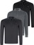 Üçlü Set V4007 Dewberry Erkek Sweatshırt-Siyah-Lacivert-Antrasit 1