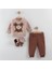 254051 Unisex Bebek Koalacık Panduflu Şardonlu 2'li Takım 1