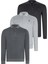 Üçlü Set V4007 Dewberry Erkek Sweatshırt-Lacivert-Antrasit-Gri 1