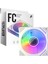 Fc7 120MM Argb Pwm Tekli Ayna Tasarımlı Beyaz Kasa Fanı 5