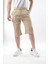 Bej Erkek Keten Kapri Şort 6538 3