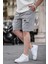 Boyalı Gri Erkek Basic Şort 6533 2