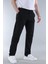 Koyu Siyah Regular Fit Düz Kesim Yan Cepli Erkek Pantolon 6540 3