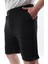 Siyah Beli Ayarlanabilir Cepli Kısa Erkek Şort 6544 4