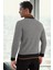 1039 Dewberry Erkek Sweatshırt-Açık Desenli Siyah 2