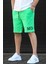 Yeşil Baskılı Erkek Bermuda Şort 5493 2