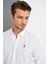 G974 Dewberry Erkek Gömlek-Beyaz 4