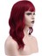Dalgalı Kısa Perçemli Fiber Sentetik Peruk - Kızıl 2
